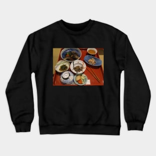 Traditional Japanese Hot Springs Meal Crewneck Sweatshirt